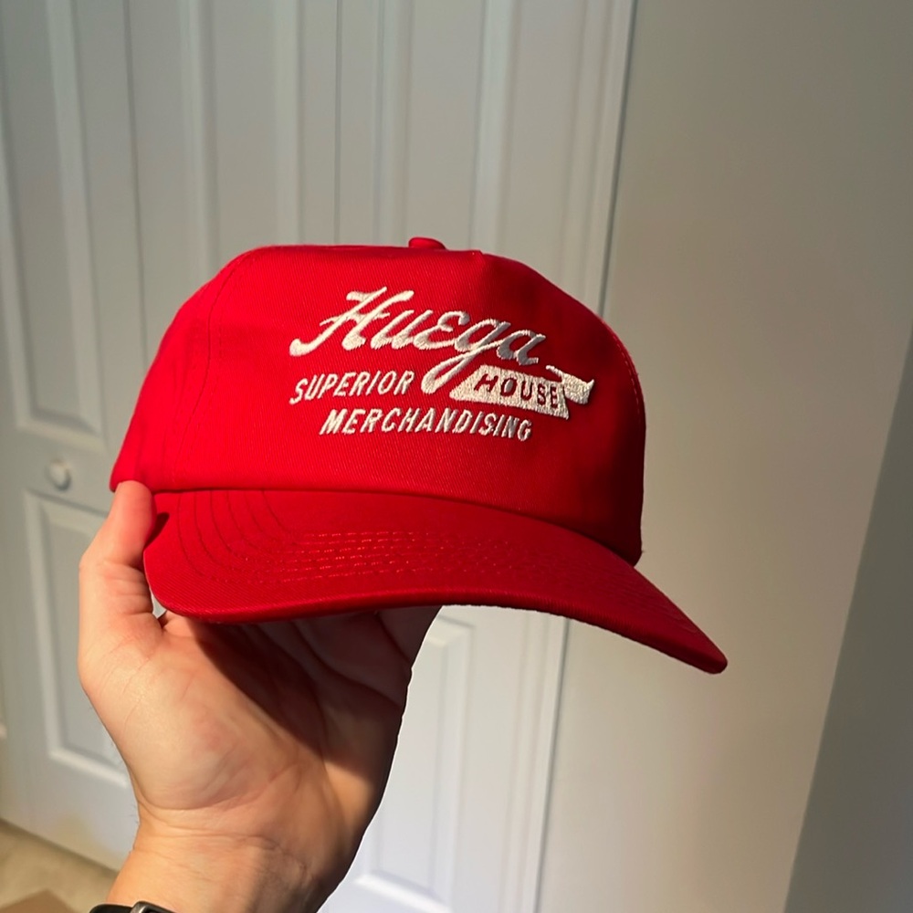 Red Embroidered Cap